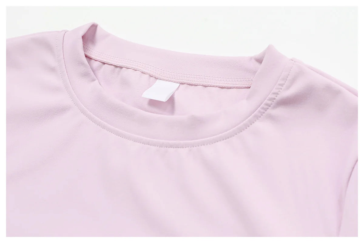 Seamless Short Sleeve Yoga Gym Top