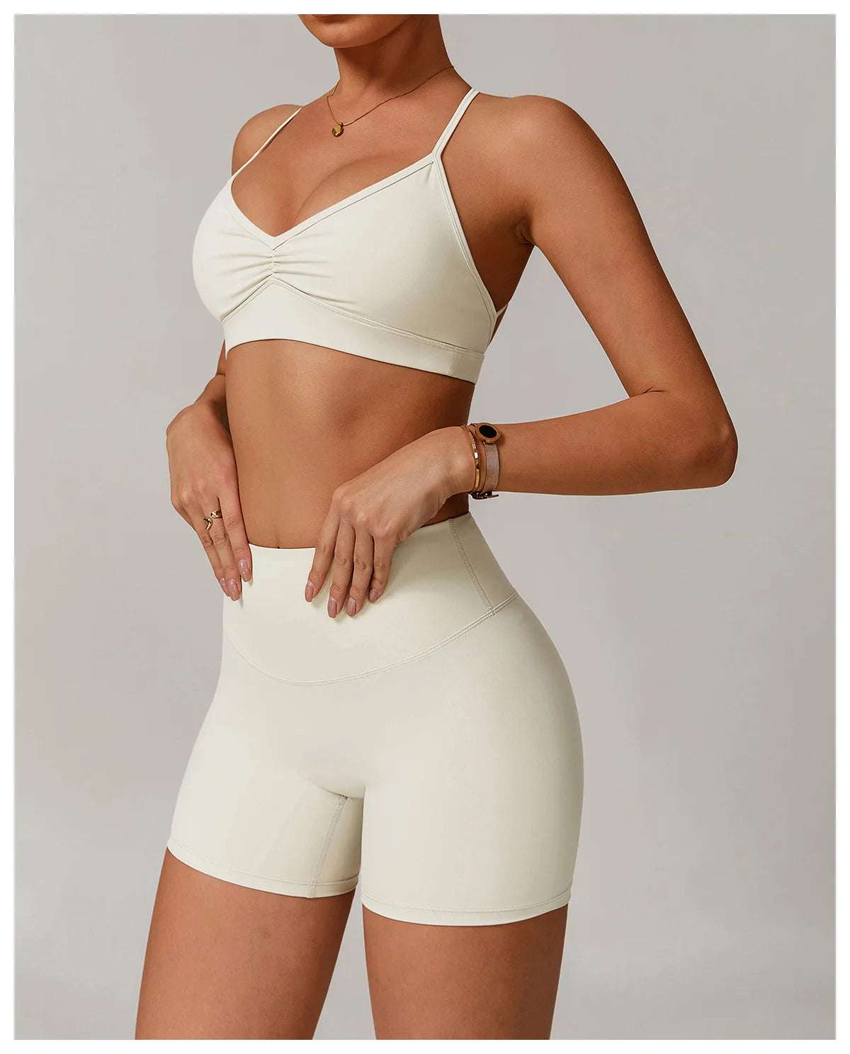 Shoulder Straps Fitness Sports Bra