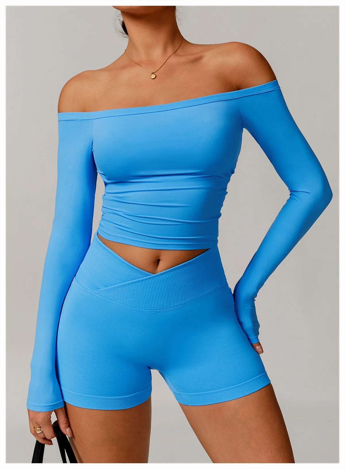 Long Sleeve Fitness Running Push Up Gym Top