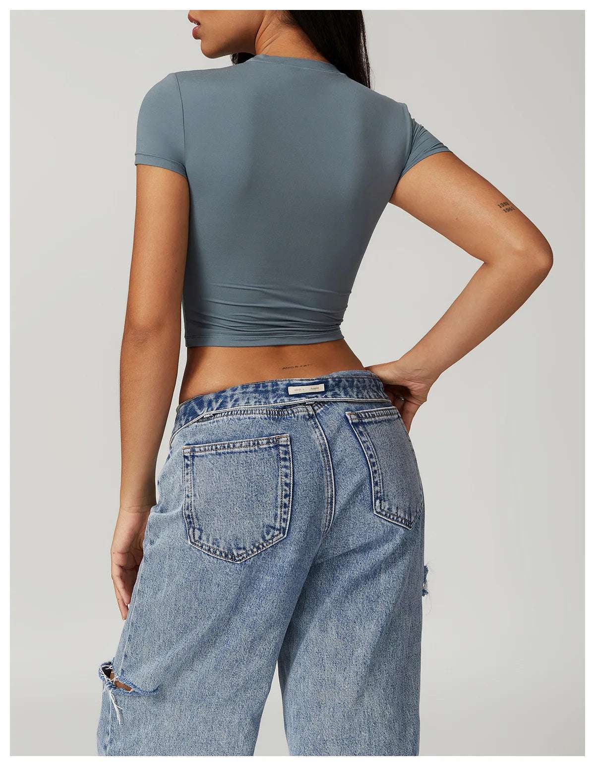 Short Sleeve Breathable Quick Dry Workout Gym Sports Yoga Top