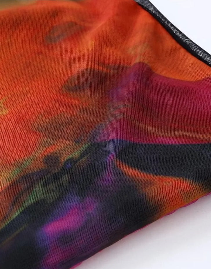 Women Strapless Contrast Color Dress