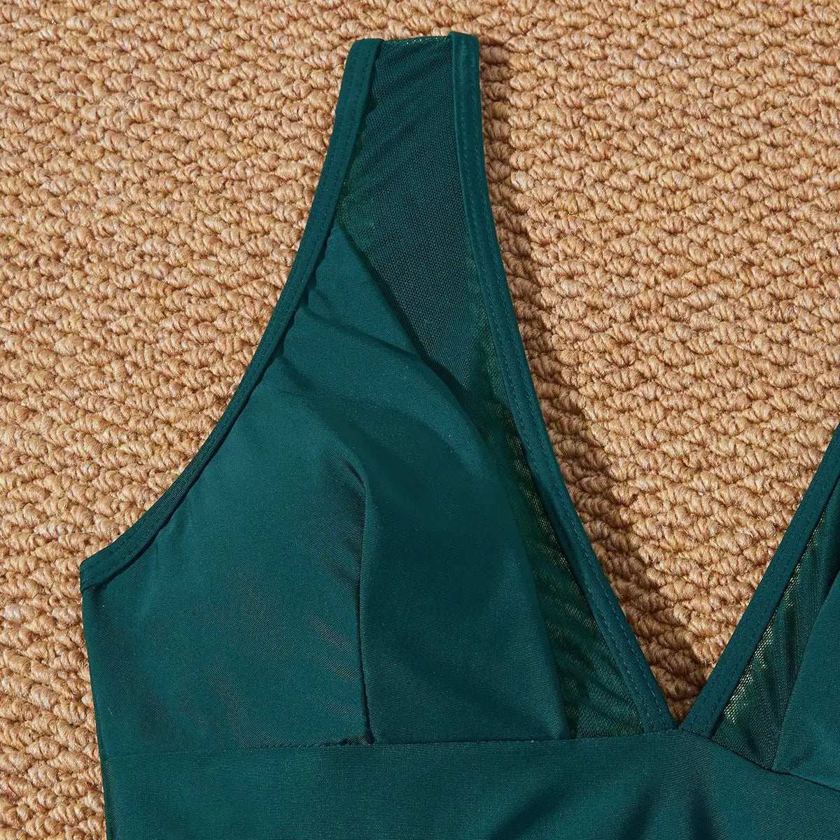 Low Back mesh One Piece Swimsuit