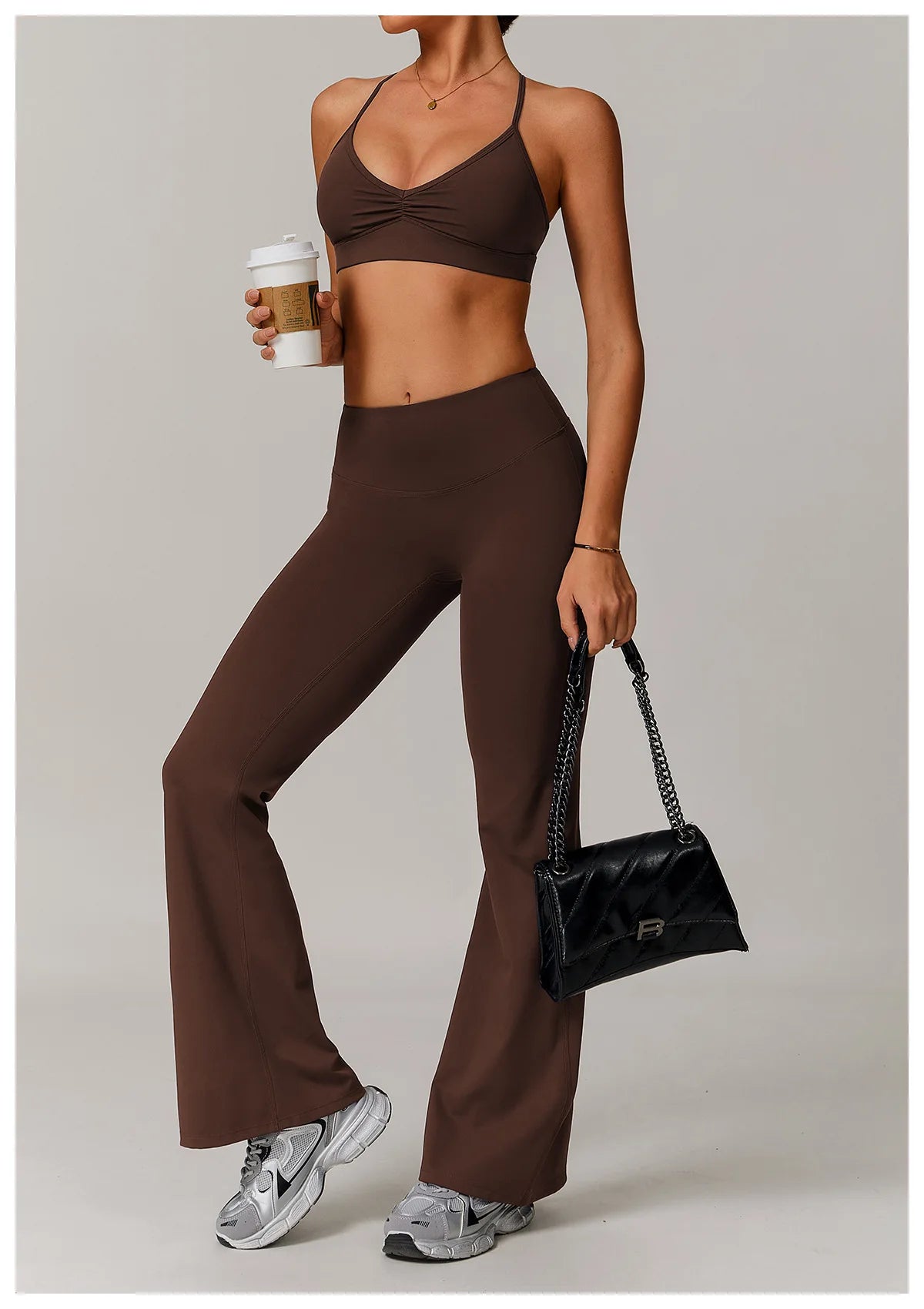 Shoulder Straps Fitness Sports Bra