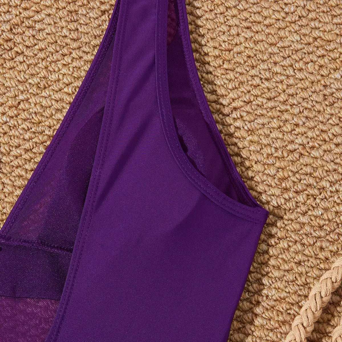 Low Back mesh One Piece Swimsuit