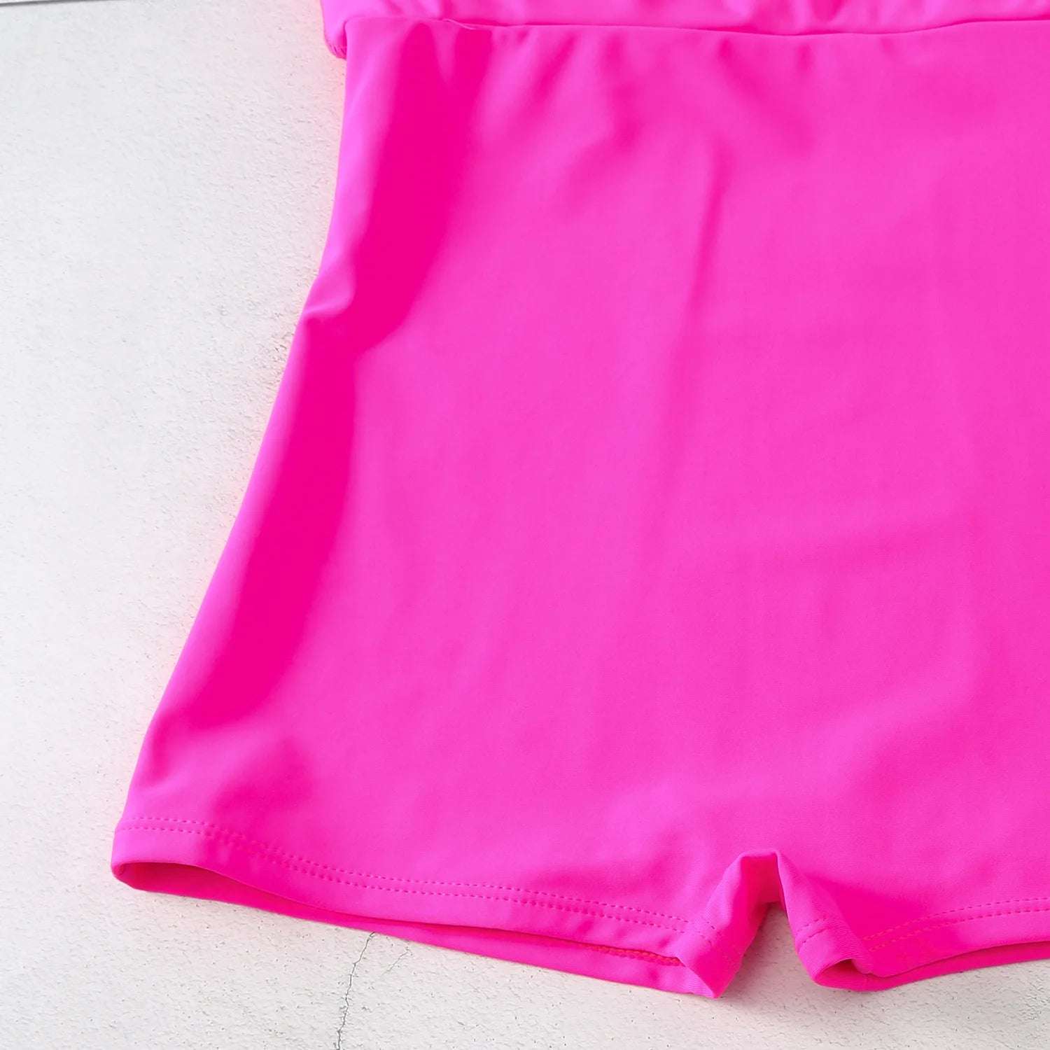 Ruffle plunge One Piece skirt dress Swimsuit