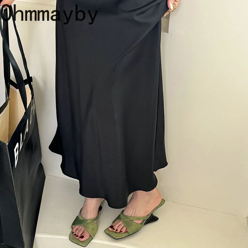 Slope medium Heel Open Toe Sandals