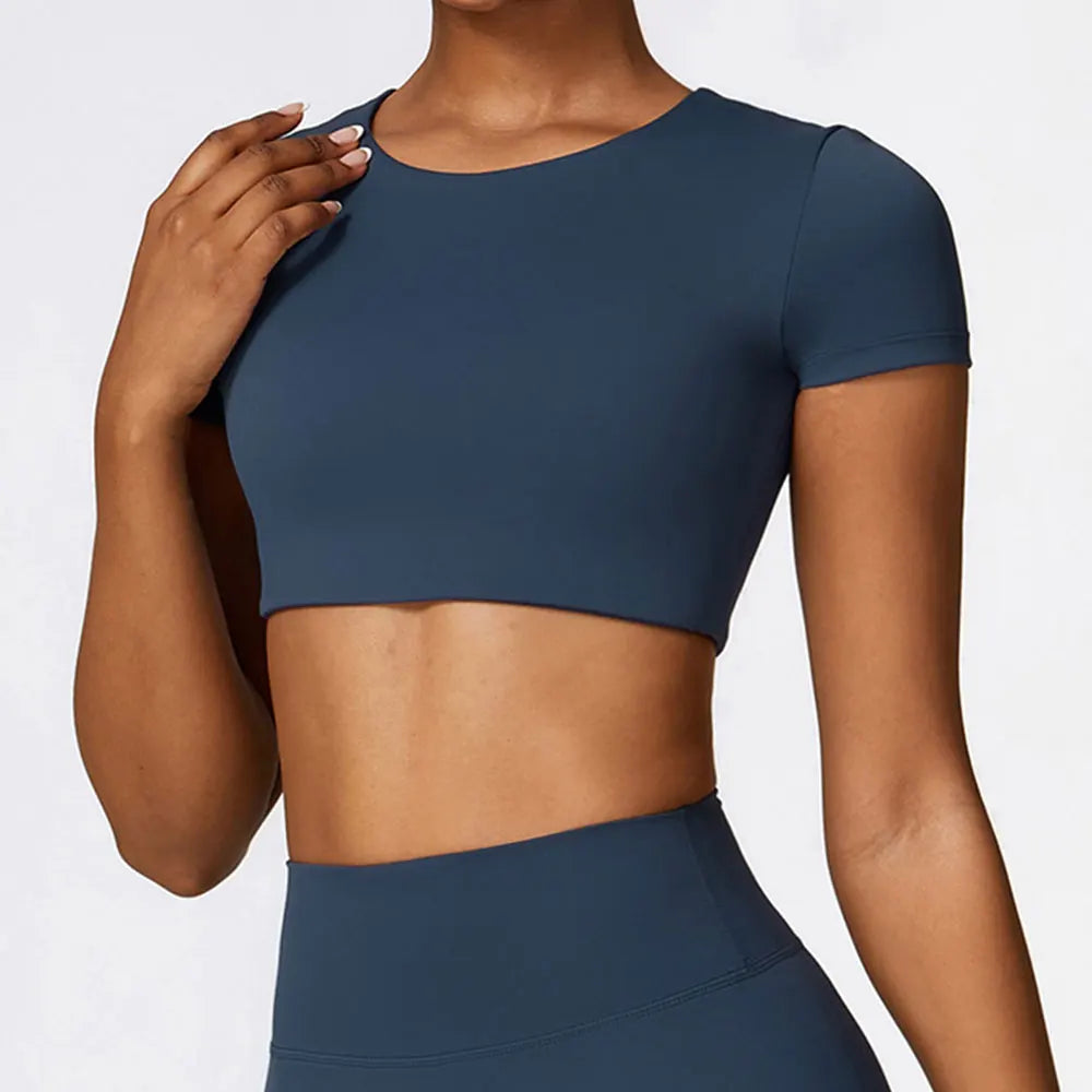 Seamless Yoga Workout Fitness Crop Top