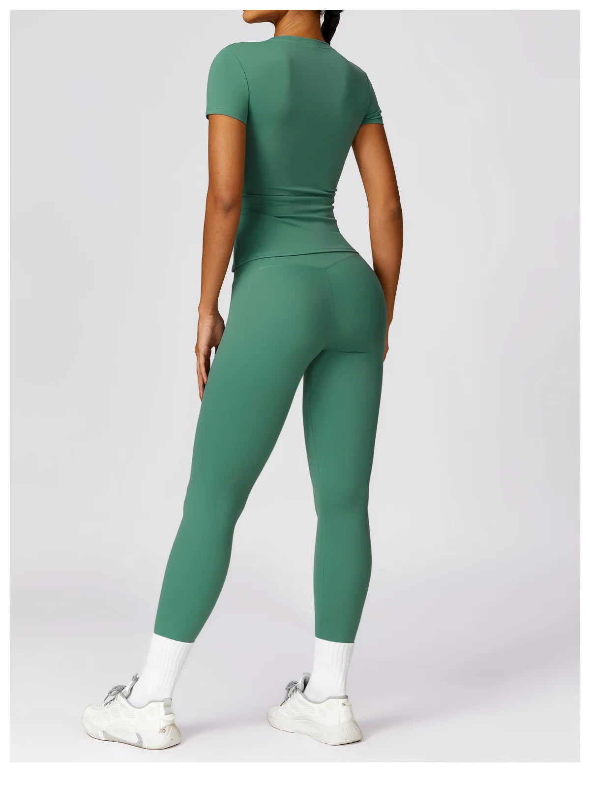 Seamless Short Sleeve Yoga Gym Top