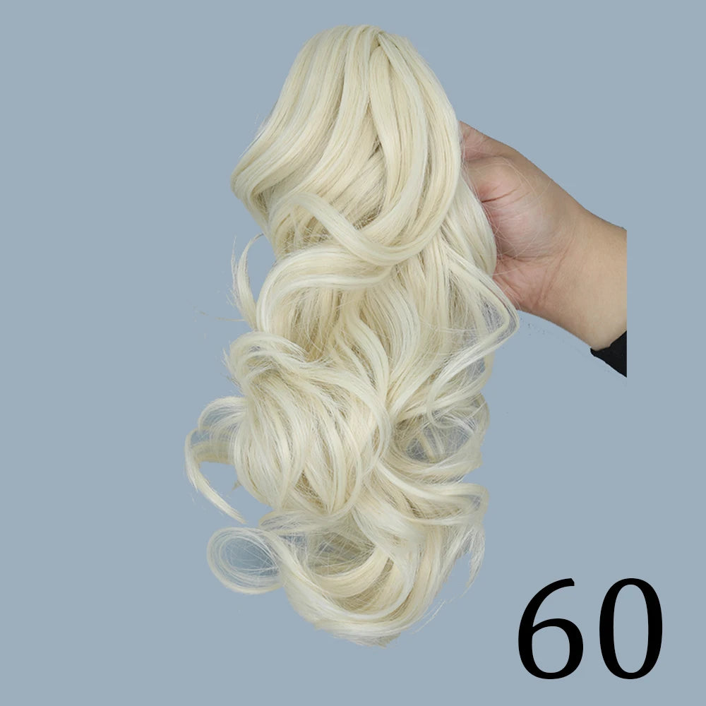 Claw Clip On Ponytails Extension Wavy Hair 12 Inches Hair Natural Extension 60 12inches