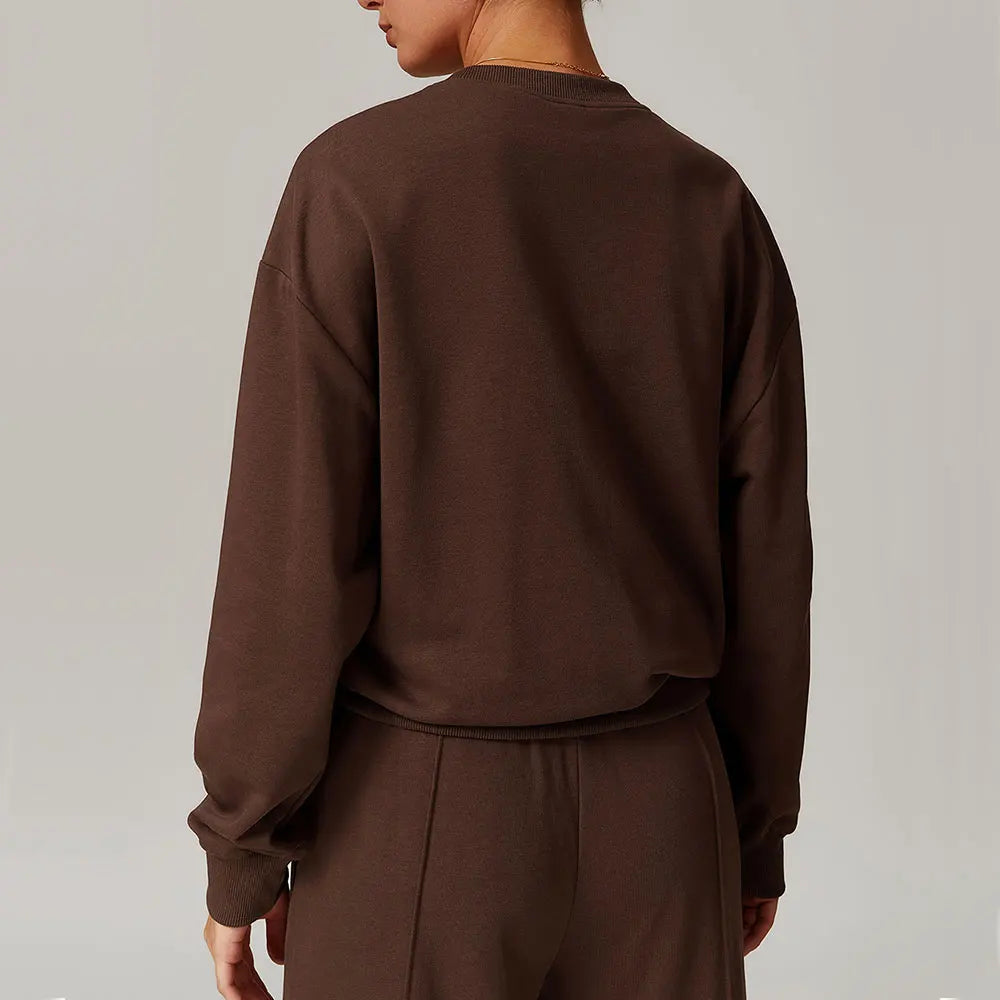 Round Neck Casual Women's sweatshirt