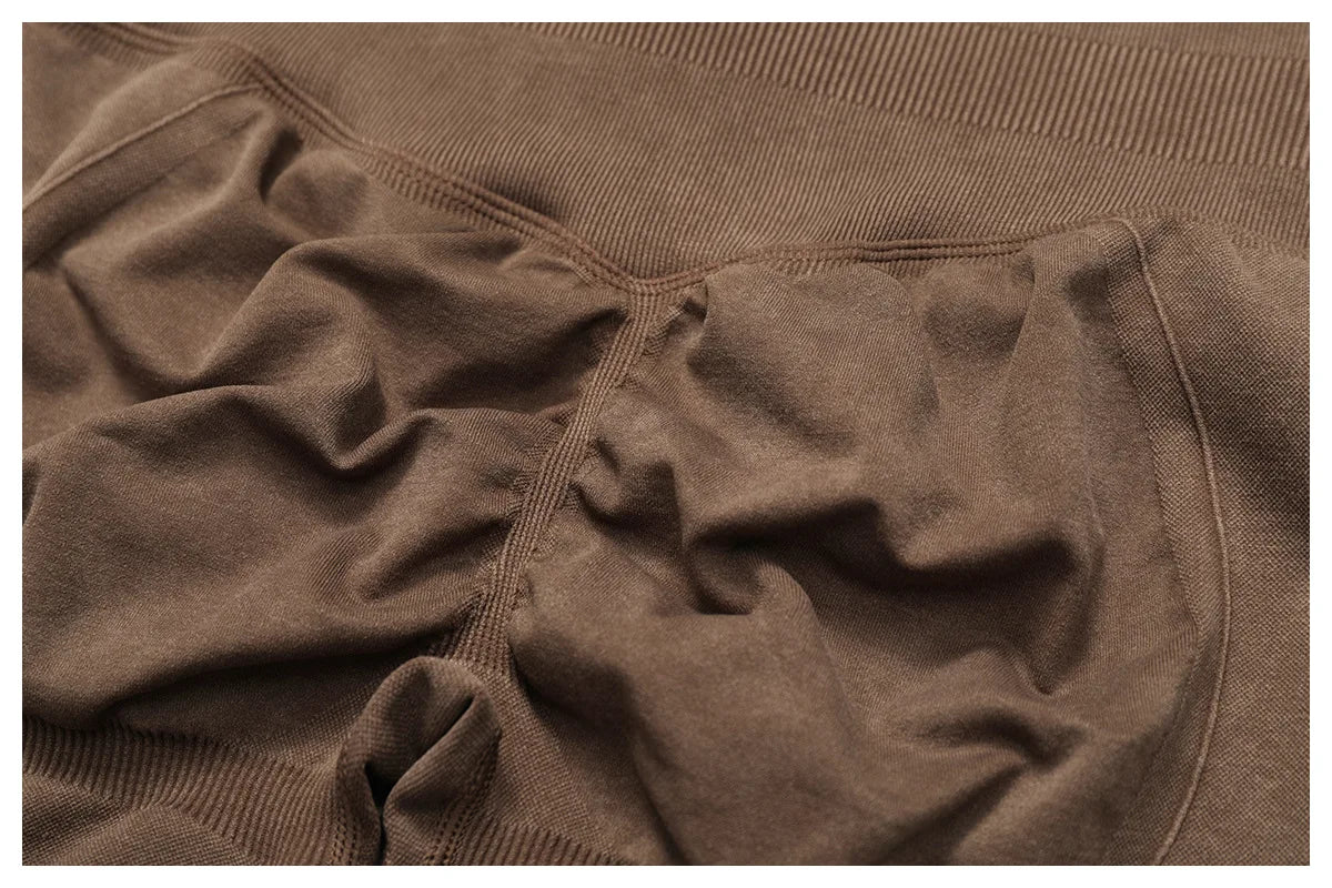 Seamless Yoga Sports High Waist Ribbed Gym leggings