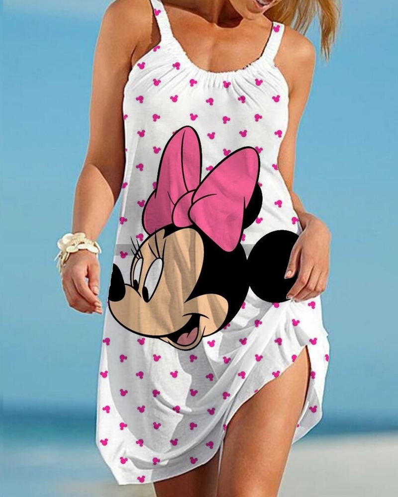 Casual Ladies Cartoon Character Dress AWZ3BD0075