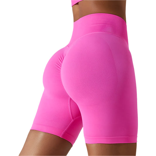 Seamless Breathable Scrunch bum High Waist Workout Gym Shorts