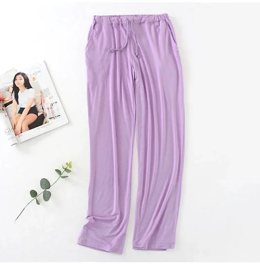 Lounge trousers pyjama bottoms purple