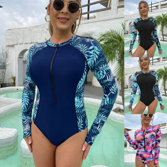 New Women Floral Print Swimwear