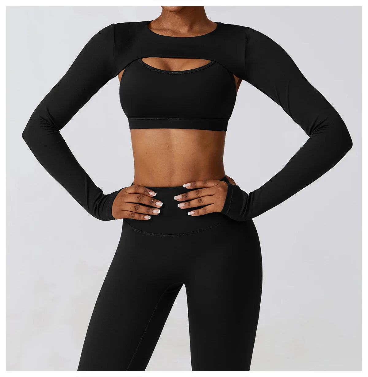 Long Sleeved Fitness Gym Top