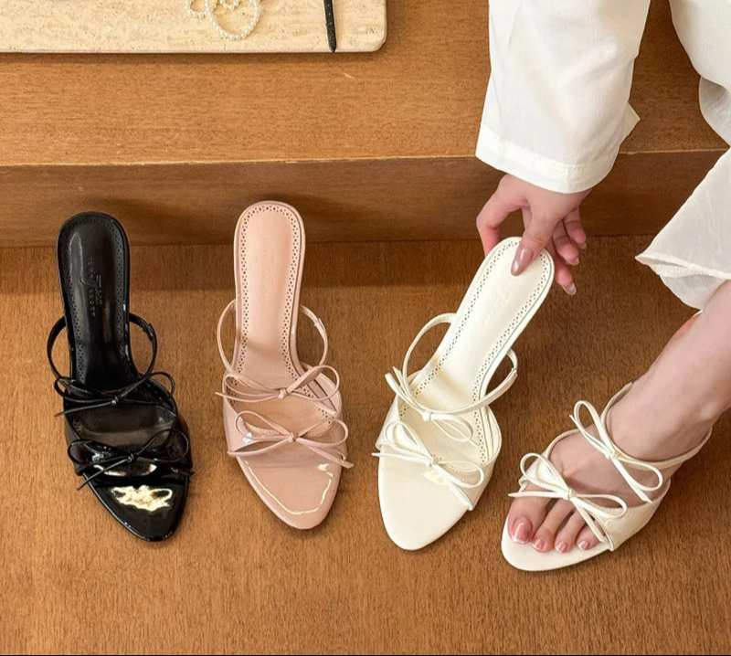 Open Toe Butterfly-knot High Heel Sandals