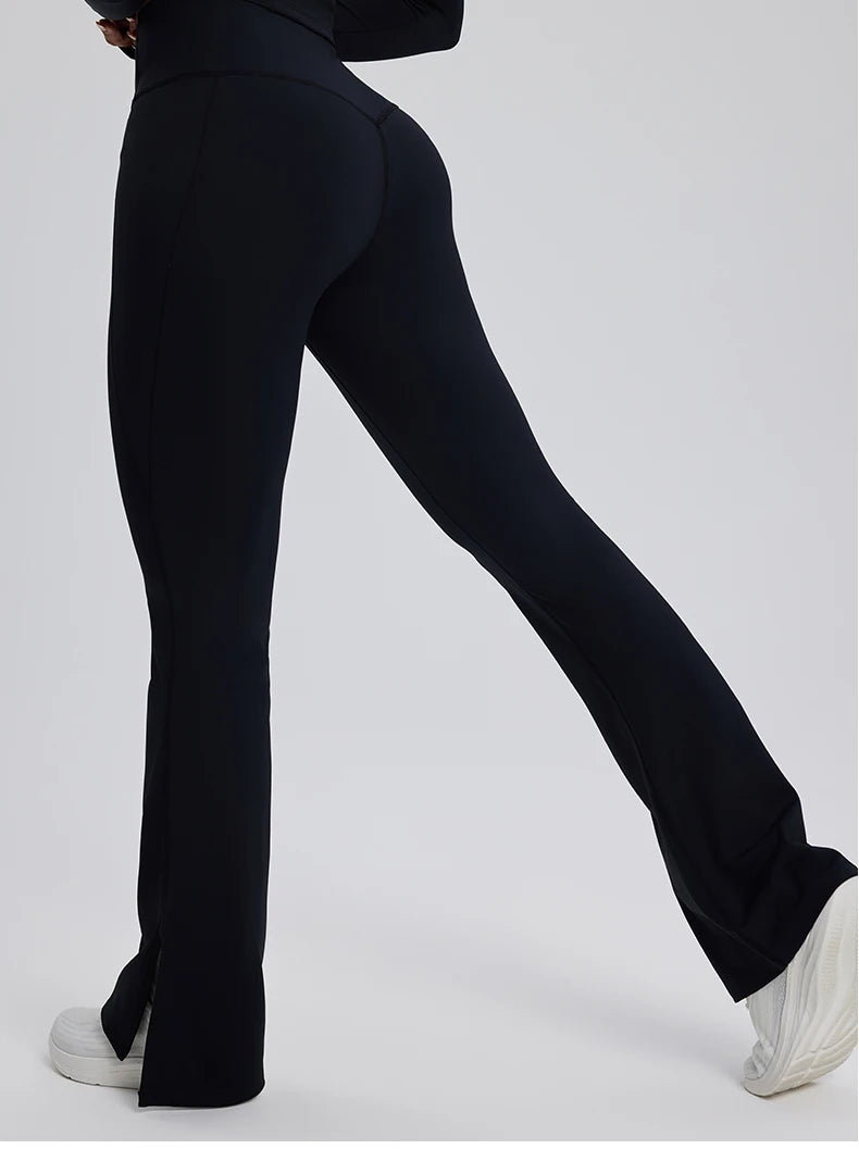 High waisted Flared gym workout Leggings