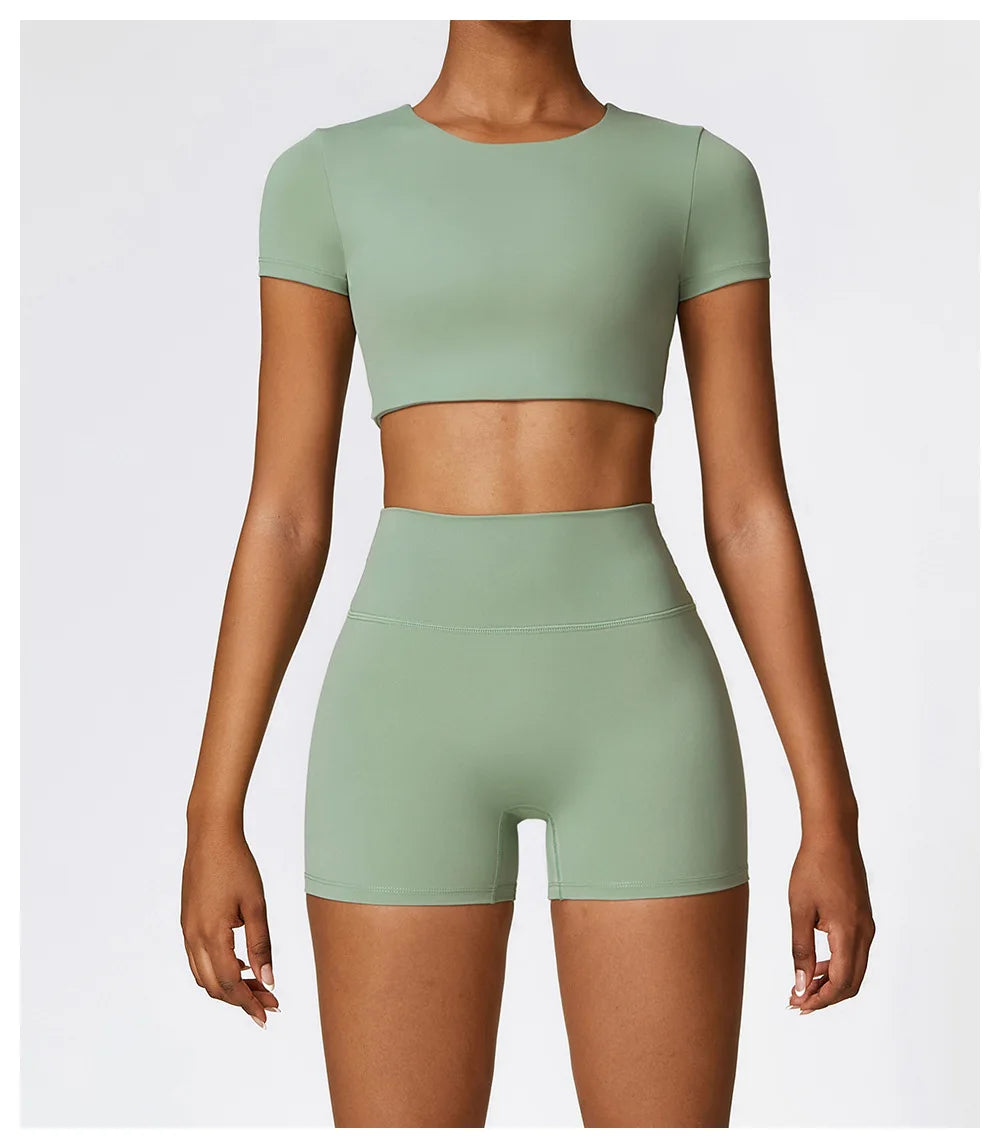 Seamless Yoga Workout Fitness Crop Top