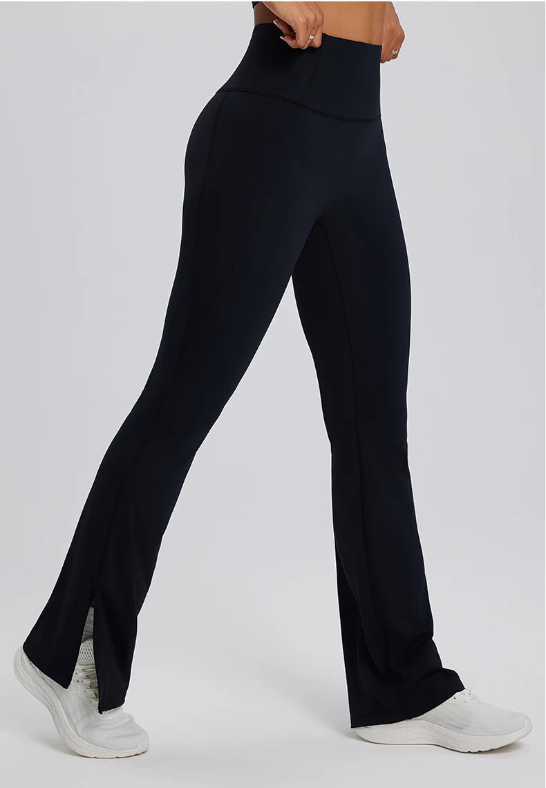 High waisted Flared gym workout Leggings