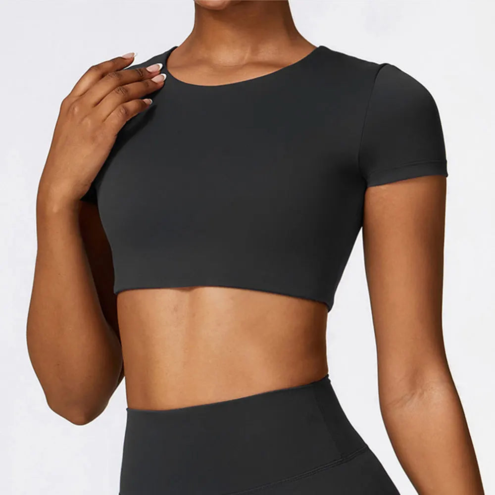 Seamless Yoga Workout Fitness Crop Top