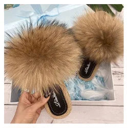 Fur Fluffy thick sole Slippers
