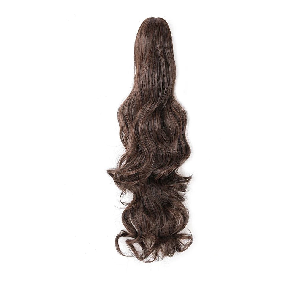 Ponytail Extension Synthetic Claw Clip in Hairpiece 2-30