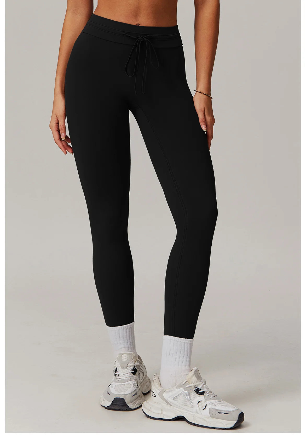 Drawstring High Waist Fitness Leggings