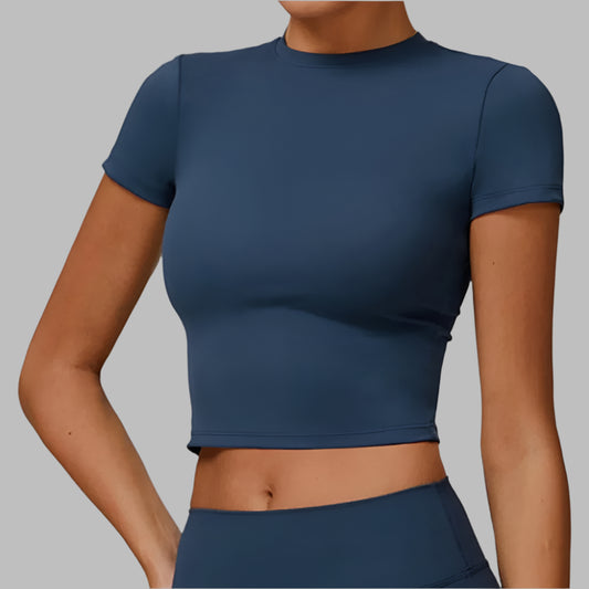 Short Sleeve round neck Yoga Gym Top