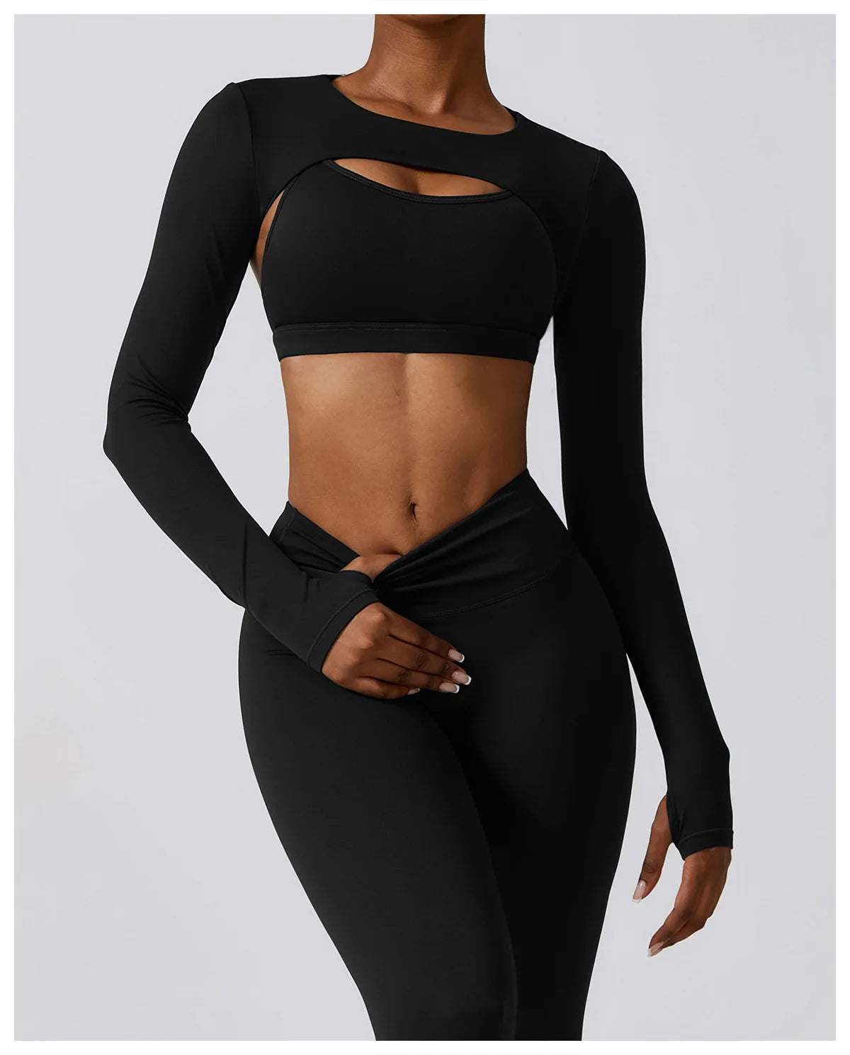 Long Sleeved Fitness Gym Top