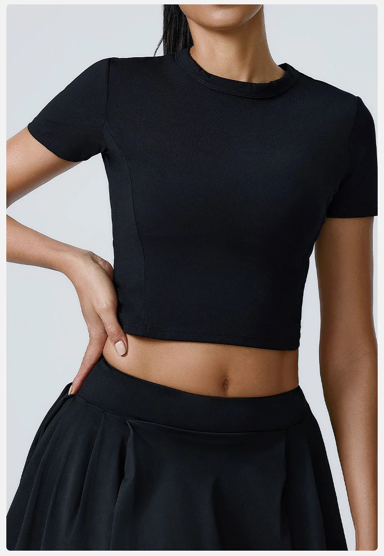 Workout Short Sleeve Yoga gym top