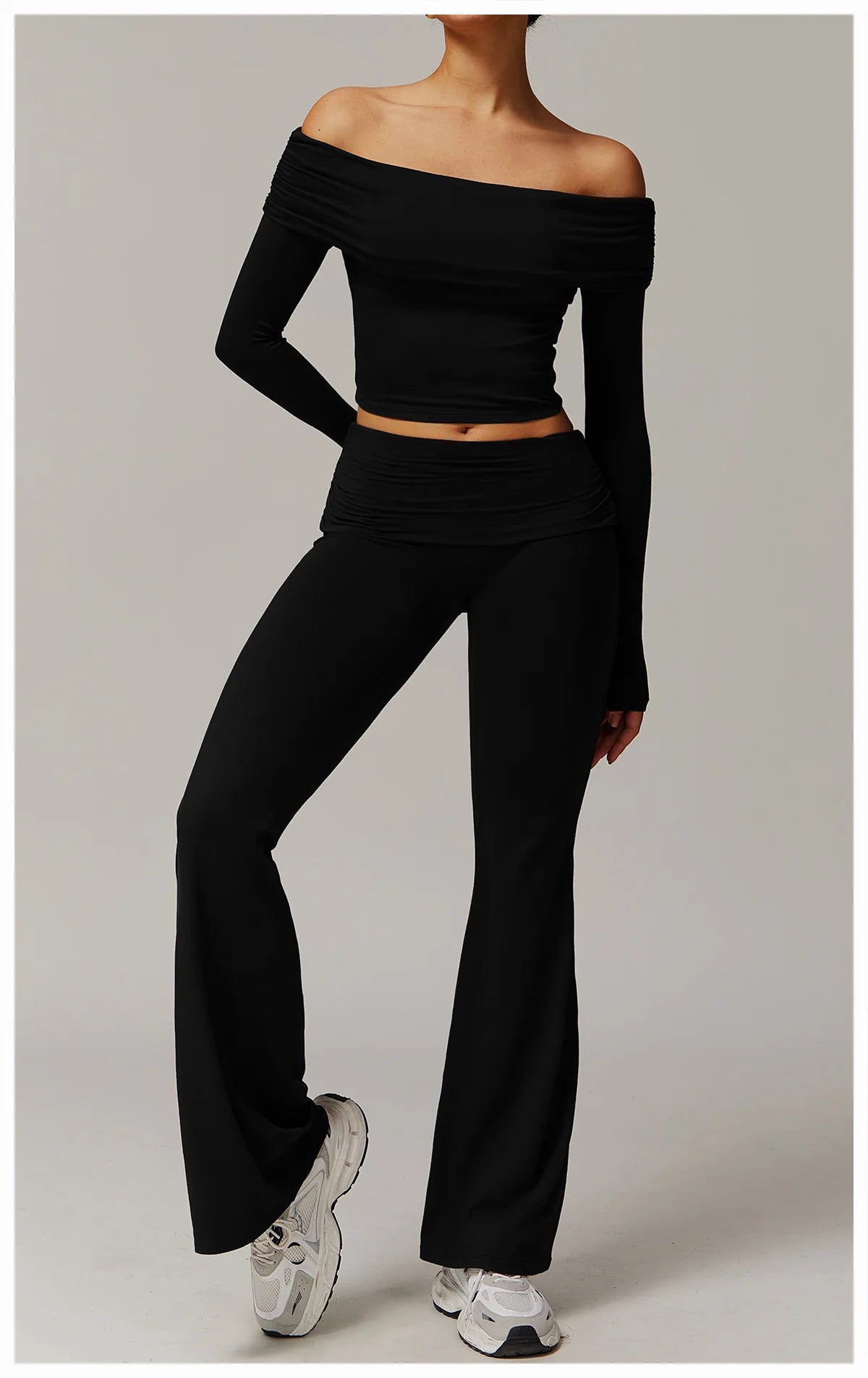 Bell-bottoms wide leg fitness Sport Leggings
