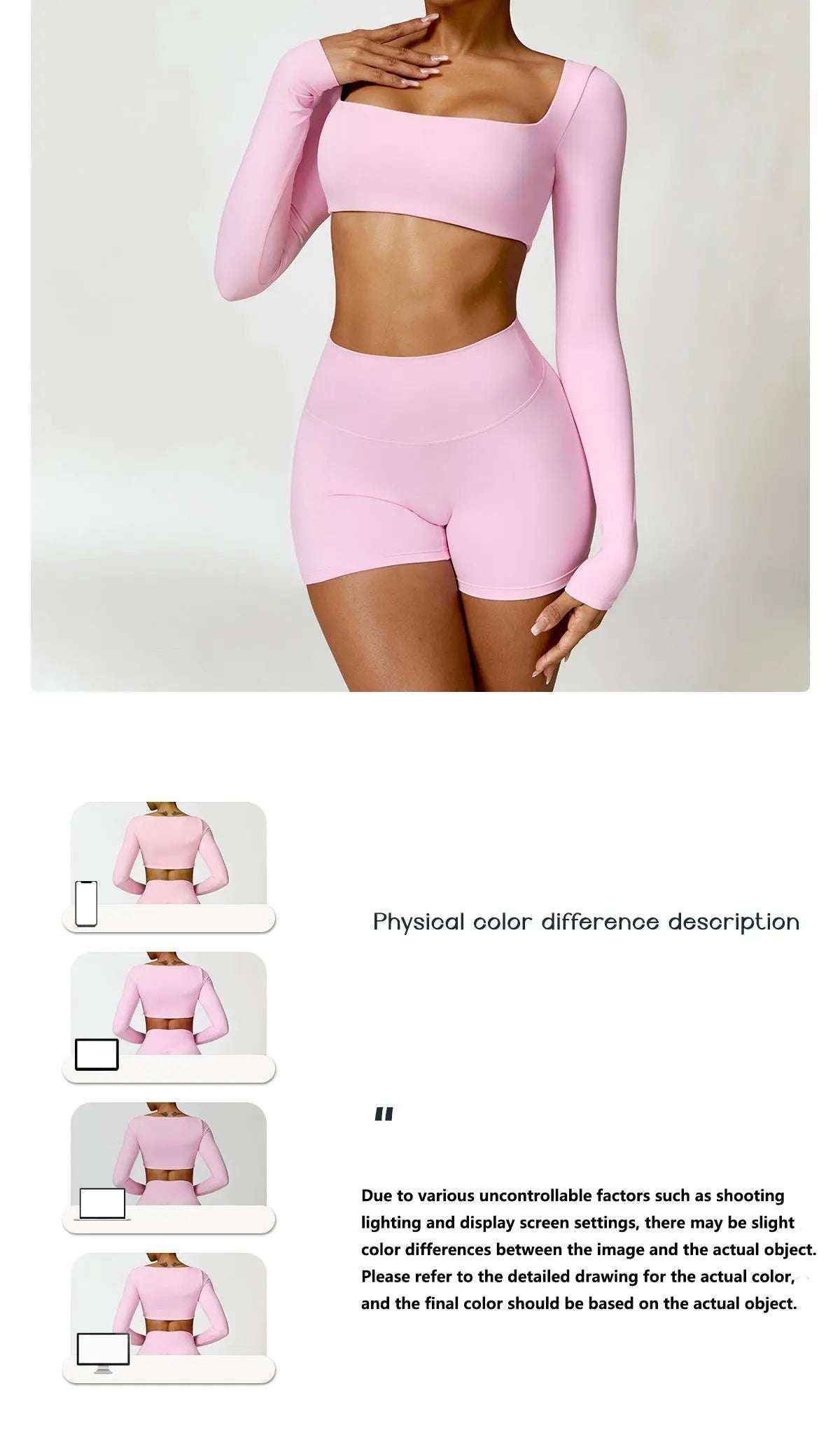 Long sleeved Fitness Gym Workout Top