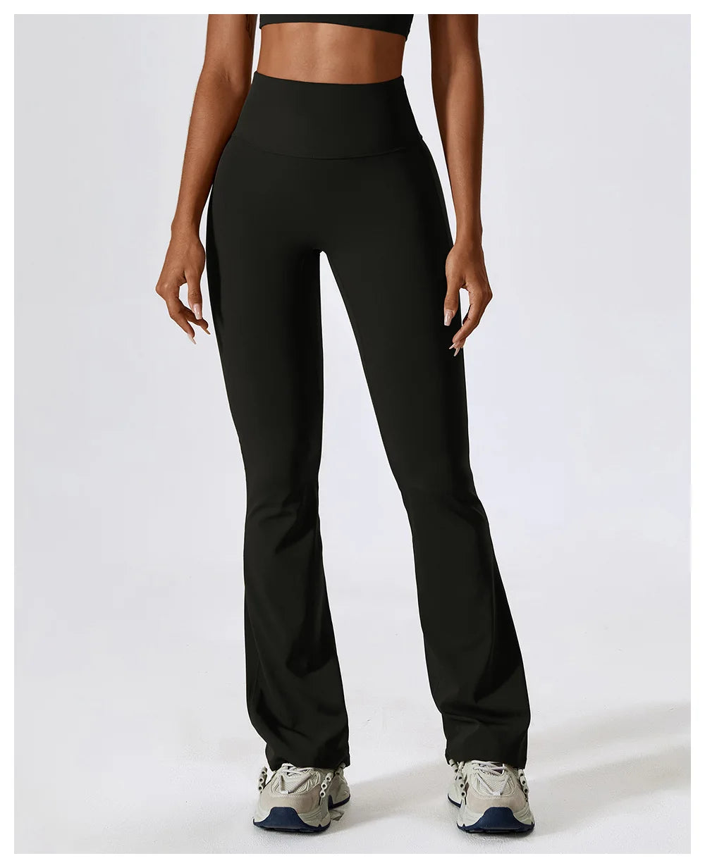 Wide-leg High Waist Flared Workout Bell-bottoms Yoga leggings