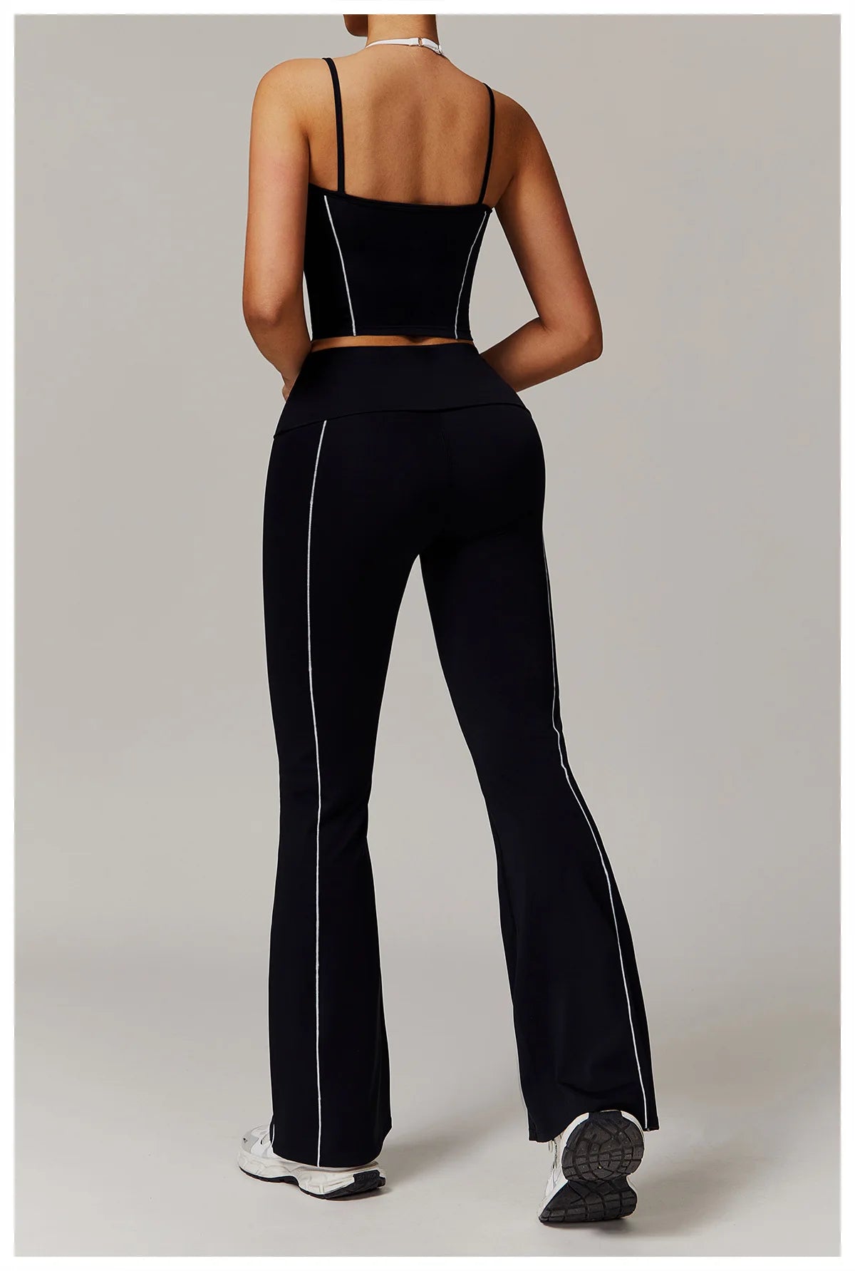 Bra & Flared high waisted leggings set