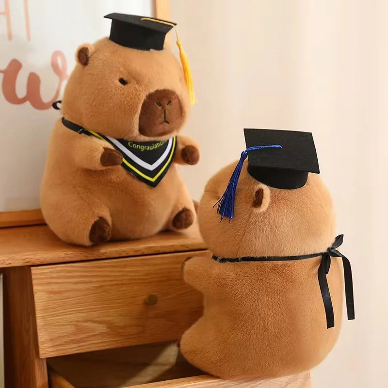 Graduate Doctor Capybara Owl Bear Plush soft Toy