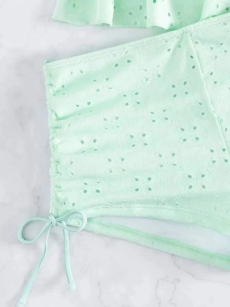 Two Pieces Push Up Tankini swimsuit Set