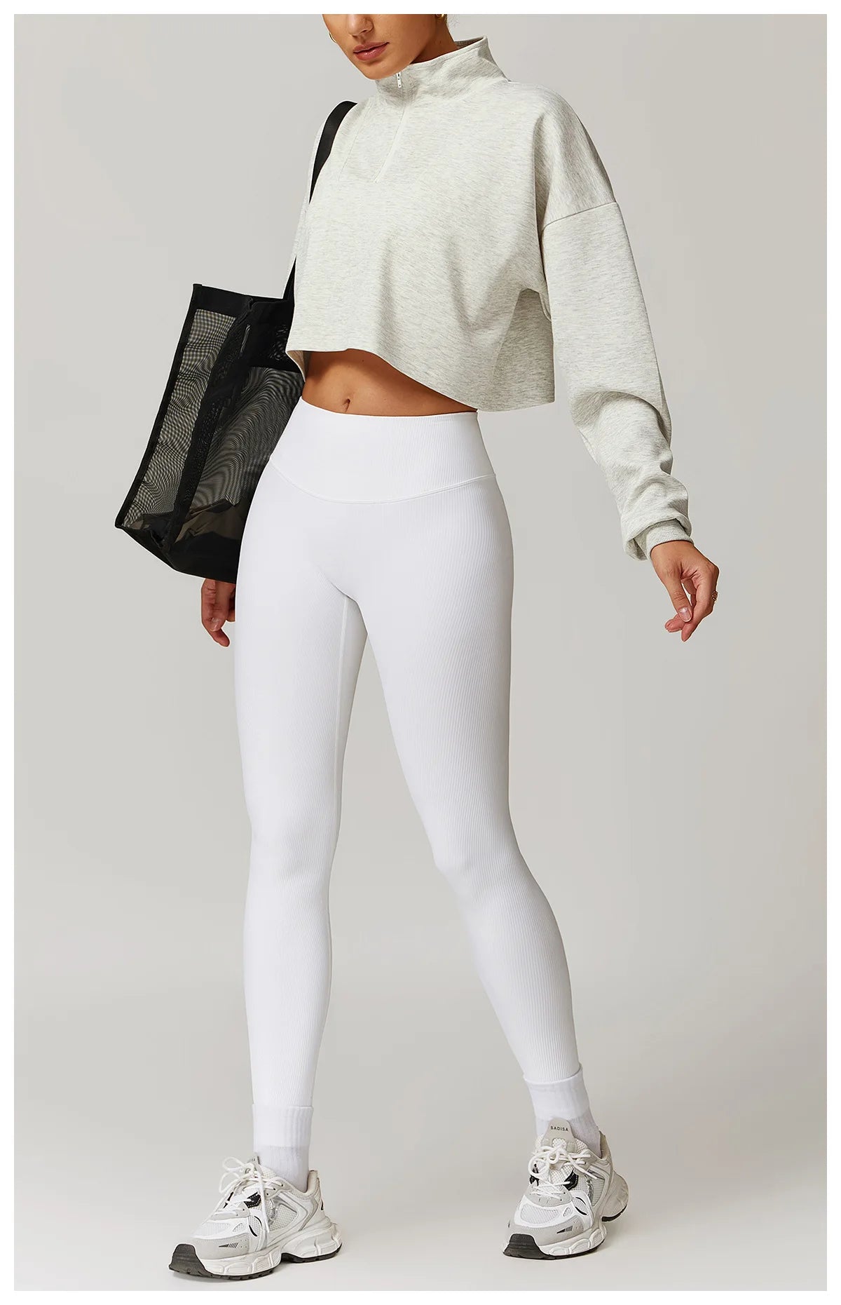 Ribbed Fitness Gym Workout Push Up Sports Bra & Leggings Set