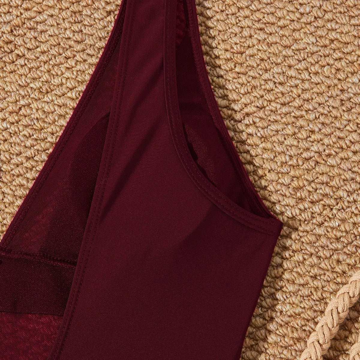 Low Back mesh One Piece Swimsuit