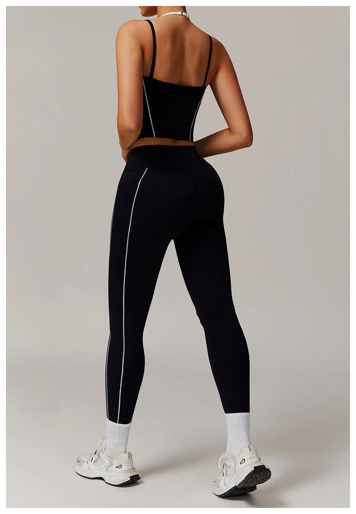Bra & Flared high waisted leggings set