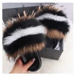 Fur Fluffy thick sole Slippers