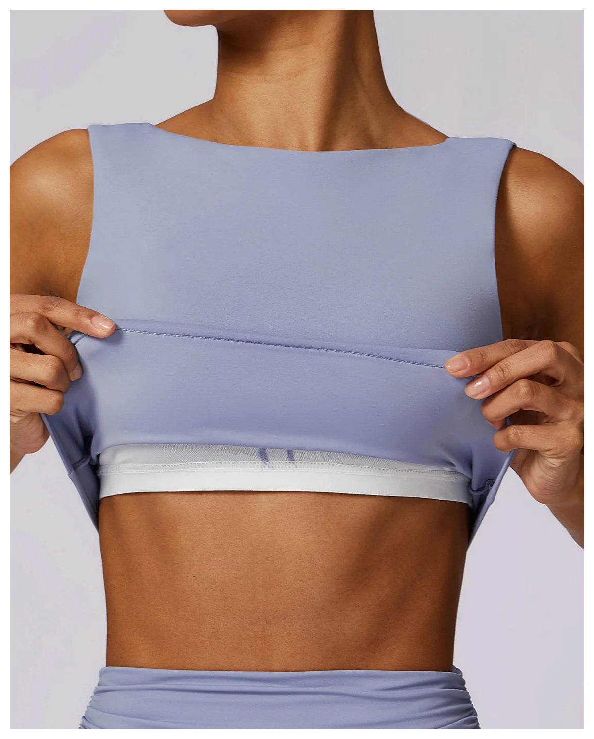 High Strength Shockproof gym workout Crop Top