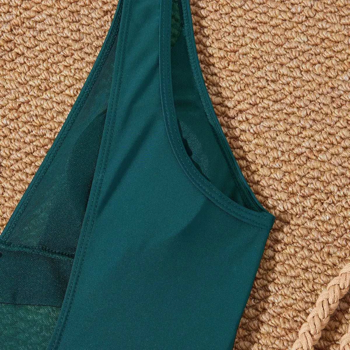 Low Back mesh One Piece Swimsuit