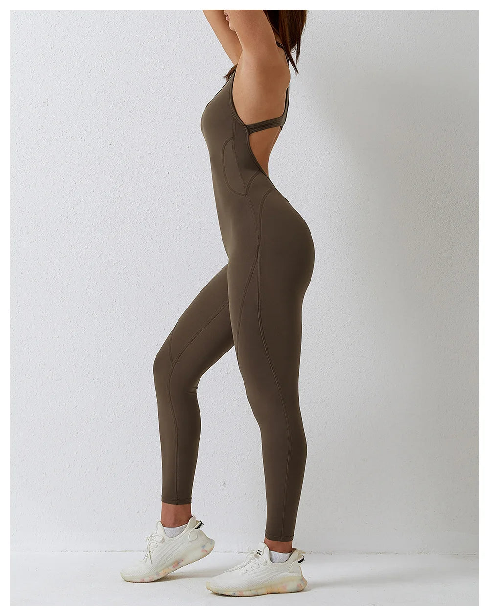 Backless Fitness Sportswear One-piece Bodysuit