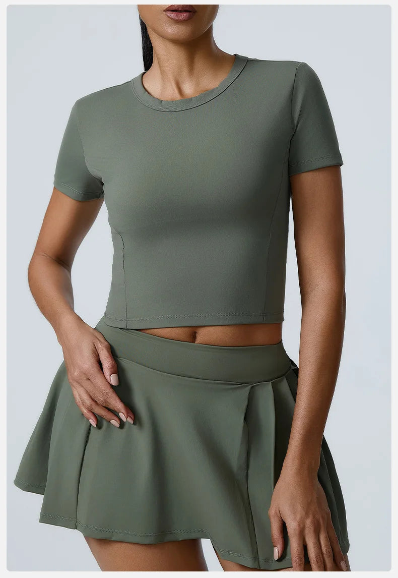 Workout Short Sleeve Yoga gym top