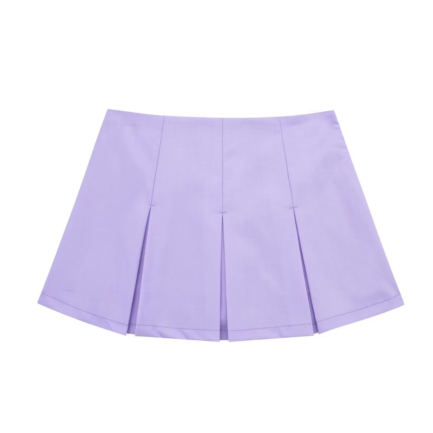 Women High Waist Wide Pleats Design Slim Skirts