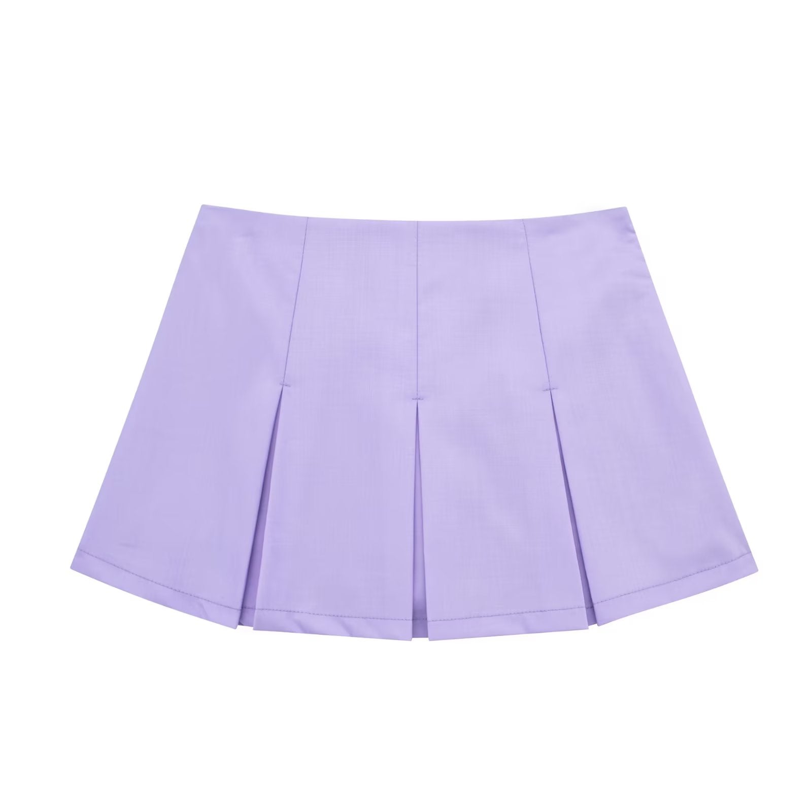 Women High Waist Wide Pleats Design Slim Skirts