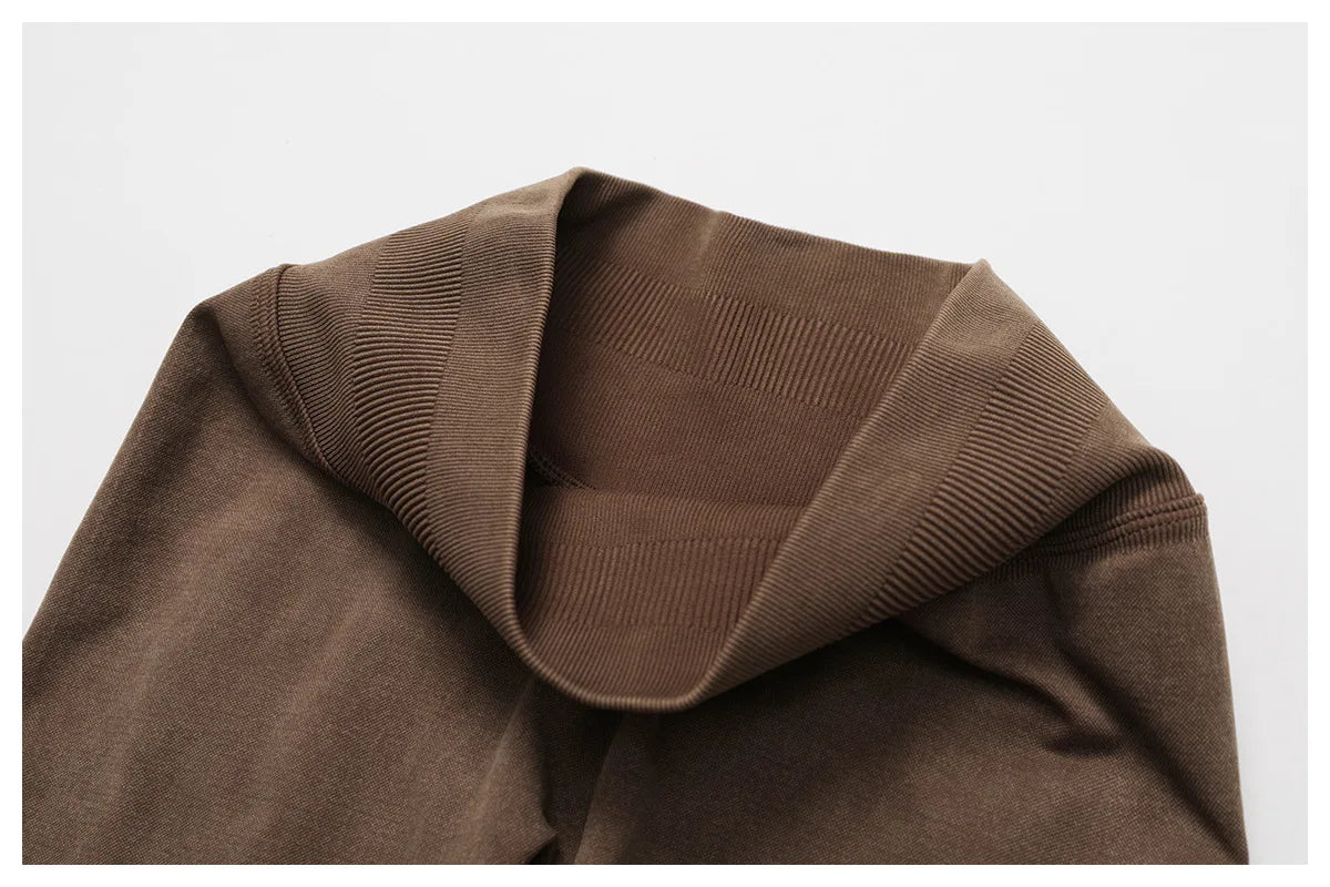 Seamless Yoga Sports High Waist Ribbed Gym leggings