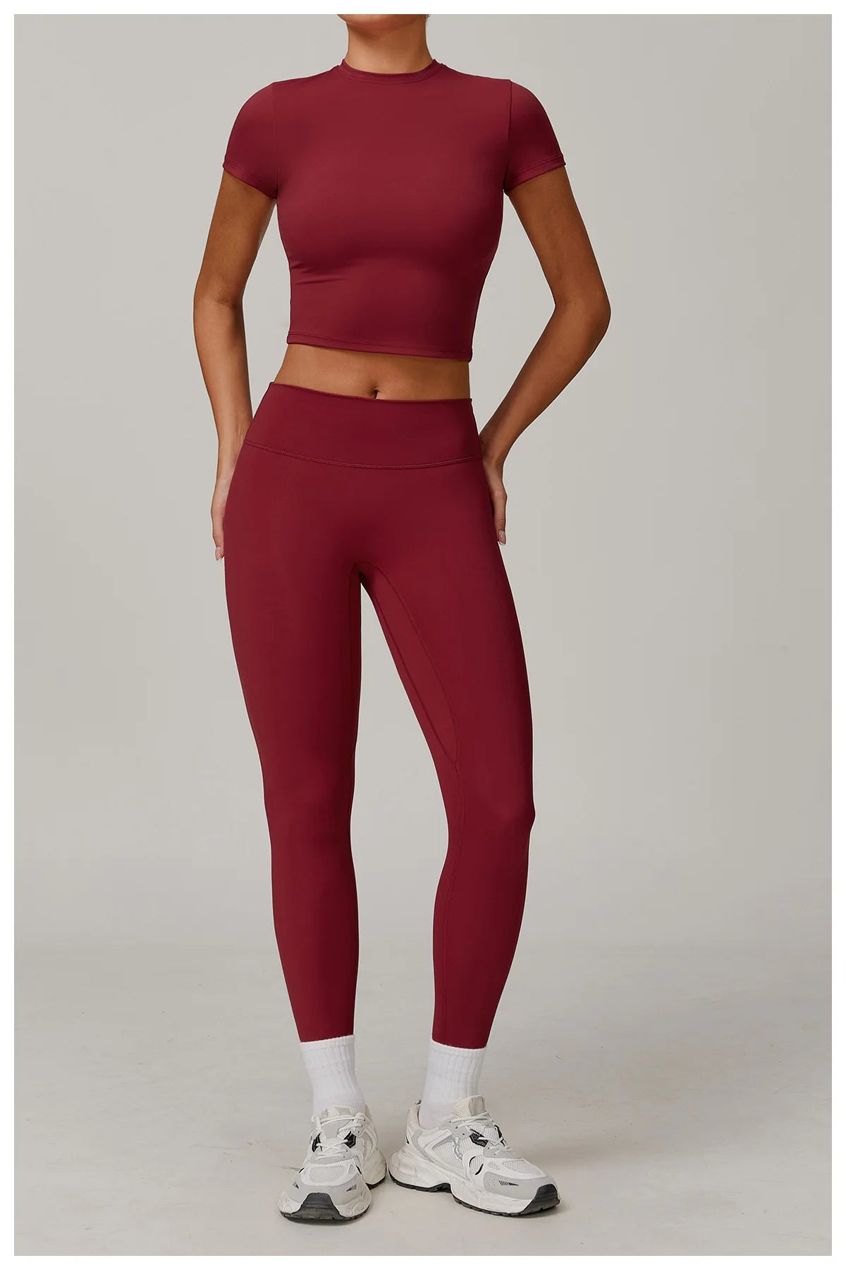 Short Sleeve round neck Yoga Gym Top