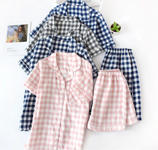 Women 100% Cotton Short Sleeve pyjamas
